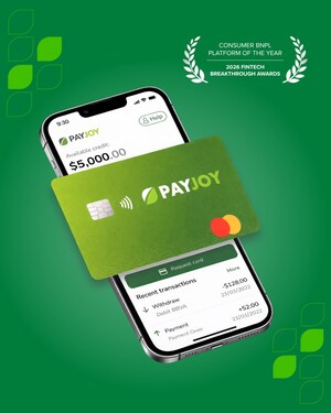 PayJoy Named Consumer BNPL Platform of the Year by FinTech Breakthrough
