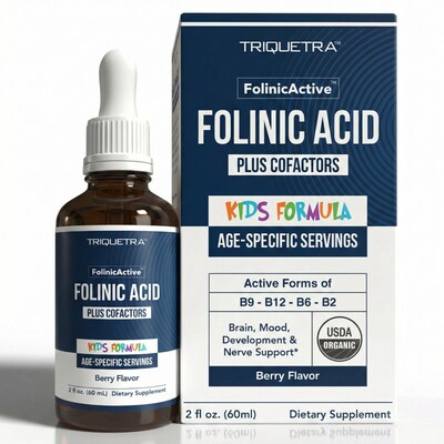 Your child’s body can use folinic acid right away–no conversion necessary. It’s active folate in its gentlest form, giving growing bodies the nutritional support they need for healthy brain development and balanced growth
.
