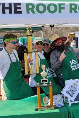 The Roof Roof Guys taking 1st Place Honors