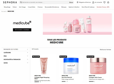 Medicube (APR) s'implante stratégiquement chez Sephora Europe, la capitale mondiale de la beauté de prestige