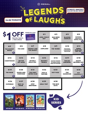 Legends of Laughs (LOL) series at Regal