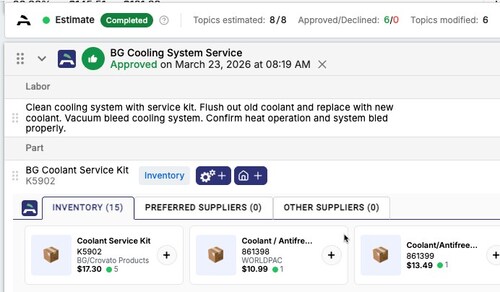 AutoQuoteIQ in Tekmetric AutoQuoteIQ in Tekmetric