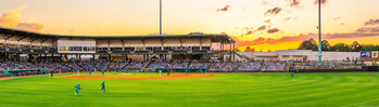 Trustmark Park, home of the Mississippi Mud Monsters of the Frontier League, an MLB Partner League,