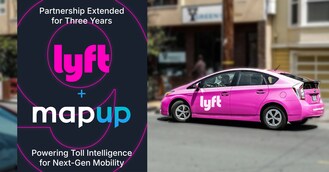 Lyft and MapUp Extend Six-Year Strategic Partnership to Power Toll Intelligence for Next-Gen Mobility