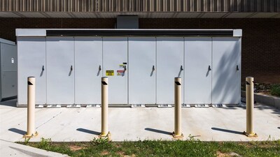 Distributed energy resources, such as these batteries integrated into the microgrid at Gallaudet University in Washington, play an increasing role in meeting energy needs. Credit: The Pew Charitable Trusts.
