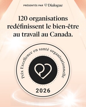 Dialogue annonce les récipiendaires de la deuxième édition annuelle des prix Excellence en santé organisationnelle, soulignant les organisations canadiennes qui se démarquent en matière de bien-être des employés