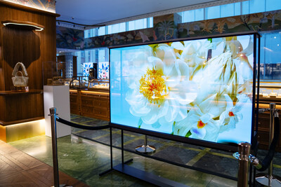 LG Electronics USA is partnering with renowned luxury retailer Printemps New York to celebrate their first anniversary in New York City by creating a series of visually stunning vignettes celebrating four floral artists on LG’s critically-acclaimed LG OLED TVs throughout their One Wall Street retail environment.