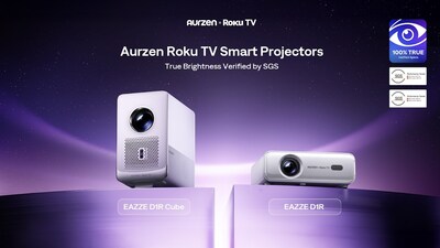 Aurzen reinforces true brightness with Roku TV smart projectors Aurzen reinforces true brightness with Roku TV smart projectors
