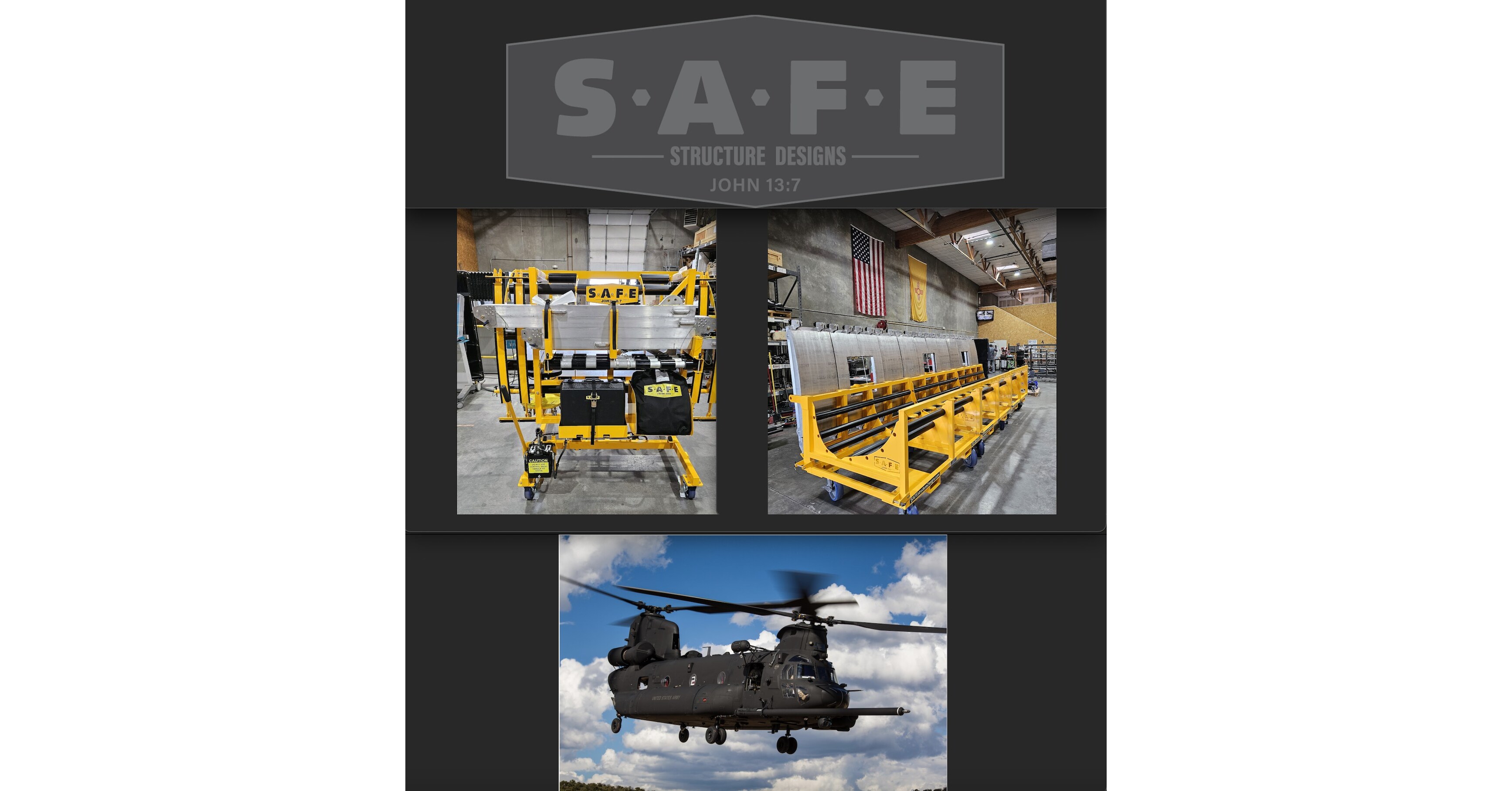 SAFE Structure Designs Delivers Custom Aviation Maintenance Tooling for U.S. Army's CH-47 Chinook Block II Fleet