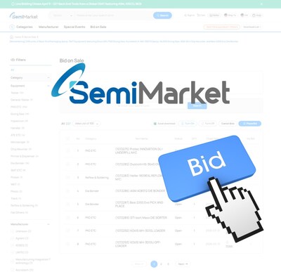 SemiMarket Bid on Sale (PRNewsfoto/SurplusGLOBAL, Inc.)