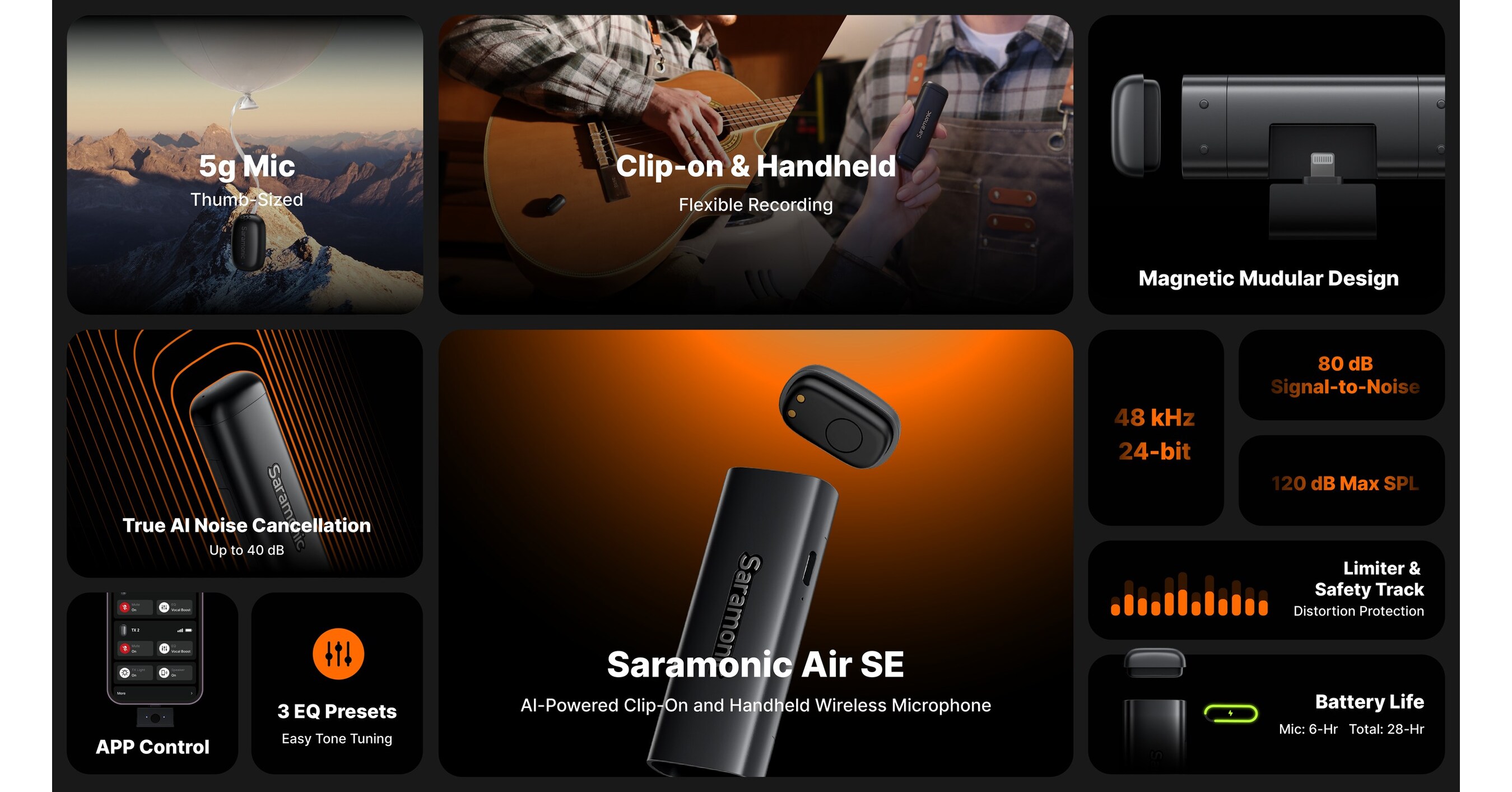 Saramonic Launches Ultra-Compact Dual-Form Saramonic Air SE to Define Portable Audio for Mobile Creators