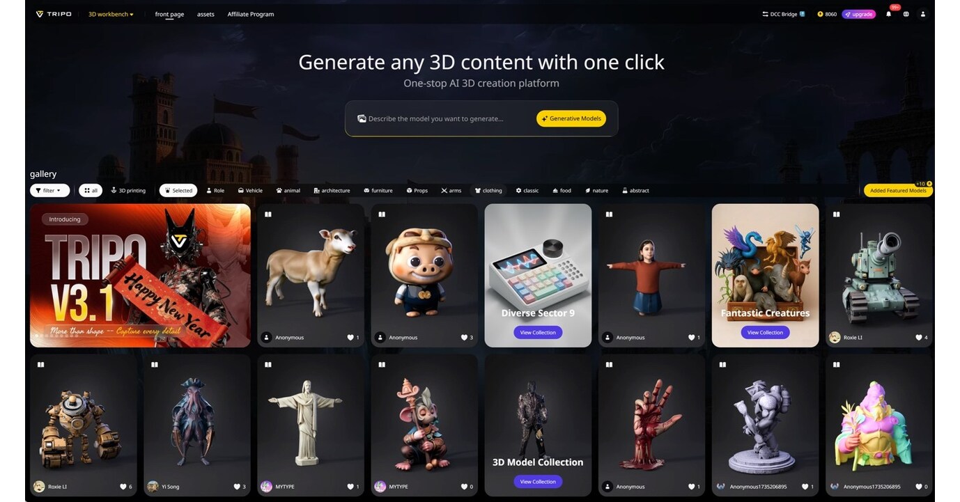 Tripo AI Announces $50 Million in Funding and New Models for Production-Ready 3D Generation Tripo AI Announces $50 Million in Funding and New Models for Production-Ready 3D Generation