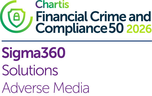 "Sigma360's rise in the 2026 FCC50 reflects its accomplishments in KYC and screening, and especially the quality of its adverse media solution, which won two awards: 'Data Tech: Adverse Media Data' and 'Solutions: Adverse Media'", said Sean O'Malley, Research Director at Chartis. "Moreover, Sigma360 combines this success with significant investment in research and development, excellent market knowledge (shared through an extensive set of case studies), and strong client support." "Sigma360's rise in the 2026 FCC50 reflects its accomplishments in KYC and screening, and especially the quality of its adverse media solution, which won two awards: 'Data Tech: Adverse Media Data' and 'Solutions: Adverse Media'", said Sean O'Malley, Research Director at Chartis. "Moreover, Sigma360 combines this success with significant investment in research and development, excellent market knowledge (shared through an extensive set of case studies), and strong client support."
