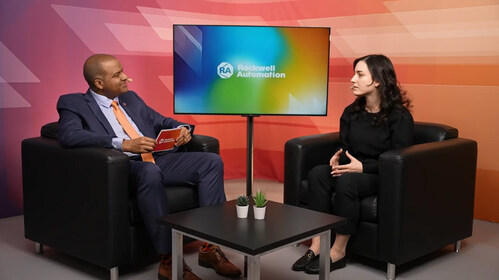 Dafni Vakasi (right), smart manufacturing senior manager at BIC, discussing how manufacturers are rethinking operational excellence — moving beyond traditional KPIs to create connected, enterprise‑wide visibility, stronger execution discipline and scalable improvement across global operations.