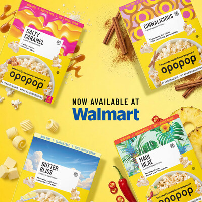 Available in 6-count packs at Walmart stores nationwide, with 3-count packs available in select stores, the Walmart lineup includes Maui Heat, Salty Caramel, Cinnalicious, and Butter Bliss — a Walmart-exclusive butter flavor created specifically for the launch.