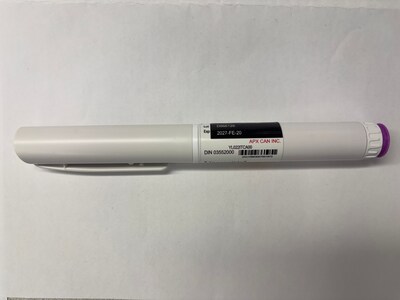 KwikPen (tirzepatide injection), Drug Identification Number (DIN) 03552000 and batch D856216 are invalid (CNW Group/Health Canada (HC))