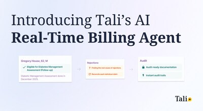Introducing Tali's AI real-time billing agent (CNW Group/Tali AI) Introducing Tali's AI real-time billing agent (CNW Group/Tali AI)