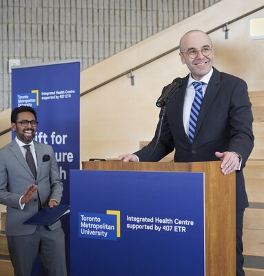 Jose Espinosa, President & CEO, 407 ETR, shares his remarks at the ceremony (CNW Group/407 ETR Concession Company Limited)