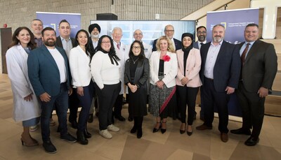 Brampton politicians, TMU executives, and 407 ETR representatives at the event (CNW Group/407 ETR Concession Company Limited)