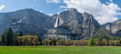 Yosemite Falls from Cooks Meadow in Yosemite Valley Yosemite Falls from Cooks Meadow in Yosemite Valley