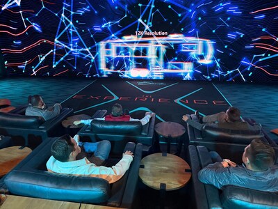 Attendees sit as they take part in The Experience.