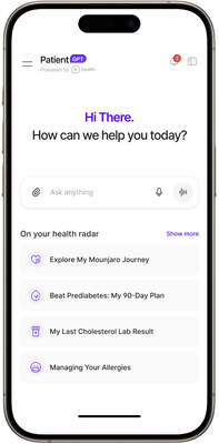PatientGPT is an AI tool that empowers people with clear, trusted answers for basic health questions and a seamless pathway to care within one continuous experience. PatientGPT is an AI tool that empowers people with clear, trusted answers for basic health questions and a seamless pathway to care within one continuous experience.