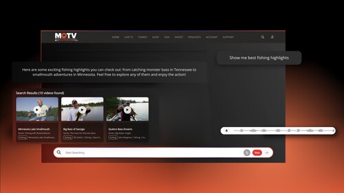 Conversational AI Search on MOTV. Conversational AI Search on MOTV.