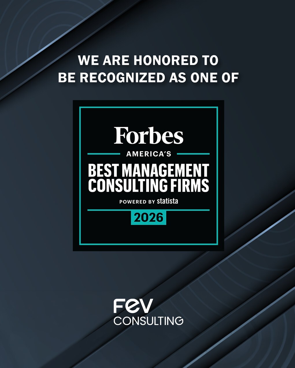 FEV Consulting recognized by Forbes and Statista as one of "