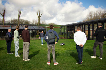 Outdoor Lawn Media Test Sunseeker’s Obstacle-Avoidance Capabilities