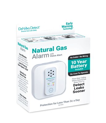 DeNova Detect Natural Gas Alarms are available for purchase as a Natural Gas Alarm or a 2-in-1 Natural Gas Alarm + Carbon Monoxide Alarm at  DeNovaDetect.com, as well as fine retailers, distributors, and NYC wholesalers.