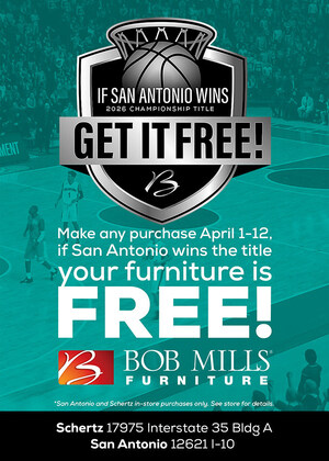 San Antonio Furniture Store Offers Chance to Get Purchases Free If The San Antonio Team Wins