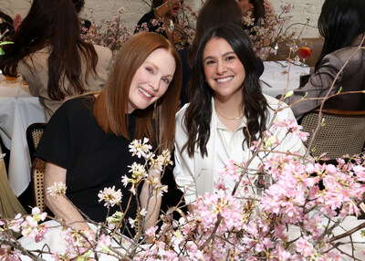 Julianne Moore and Movado President Margot Grinberg at the Movado 'Designing for Women Since 1881' Luncheon. Photo Credit: Cindy Ord/ Getty Images for Movado