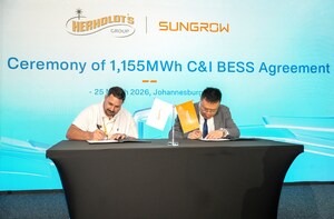 Sungrow Announces 1,155 MWh C&amp;I BESS Partnership in South Africa