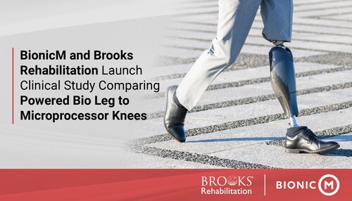 Bio Leg, BionicM's powered microprocessor knee, evaluated in collaboration with Brooks Rehabilitation to assess real-world mobility and stability.