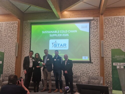 Star Refrigeration Wins Supplier of the Year at the Cold Chain Sustainability Awards Star Refrigeration Wins Supplier of the Year at the Cold Chain Sustainability Awards