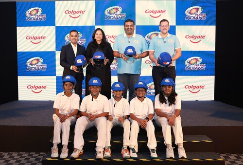Left to right: Gunjit Jain, EVP, Marketing, Colgate-Palmolive India; Prabha Narasimhan, MD & CEO, Colgate-Palmolive India; Devang Bhimjyani, Head of Reliance Sports and Lifestyle; Ben Langley, Head – Sports Science & Medicine, Mumbai Indians