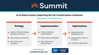 Summit supports the full transformation continuum, spanning strategy, implementation, and optimization.