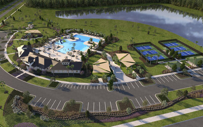 Aerial rendering of the Pasadena Ridge amenity center (CNW Group/Mattamy Homes Limited) Aerial rendering of the Pasadena Ridge amenity center (CNW Group/Mattamy Homes Limited)