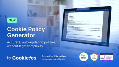  CookieYes launches its Cookie Policy Generator to help startups, SMBs, and enterprises eliminate compliance gaps by replacing manual policy creation with an automated system that reflects actual cookie usage and keeps disclosures current at all times.