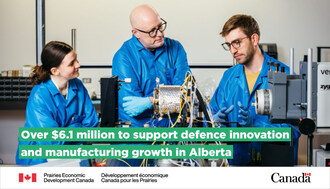 Government of Canada supports Alberta’s role in growing Canadian defence industry (CNW Group/Prairies Economic Development Canada)