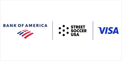 Bank of America, Street Soccer USA, and Visa logos