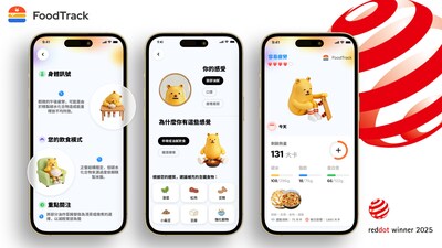 FoodTrack 應用程式畫面展示個人化健康洞察、每日營養追蹤與具針對性的養生建議