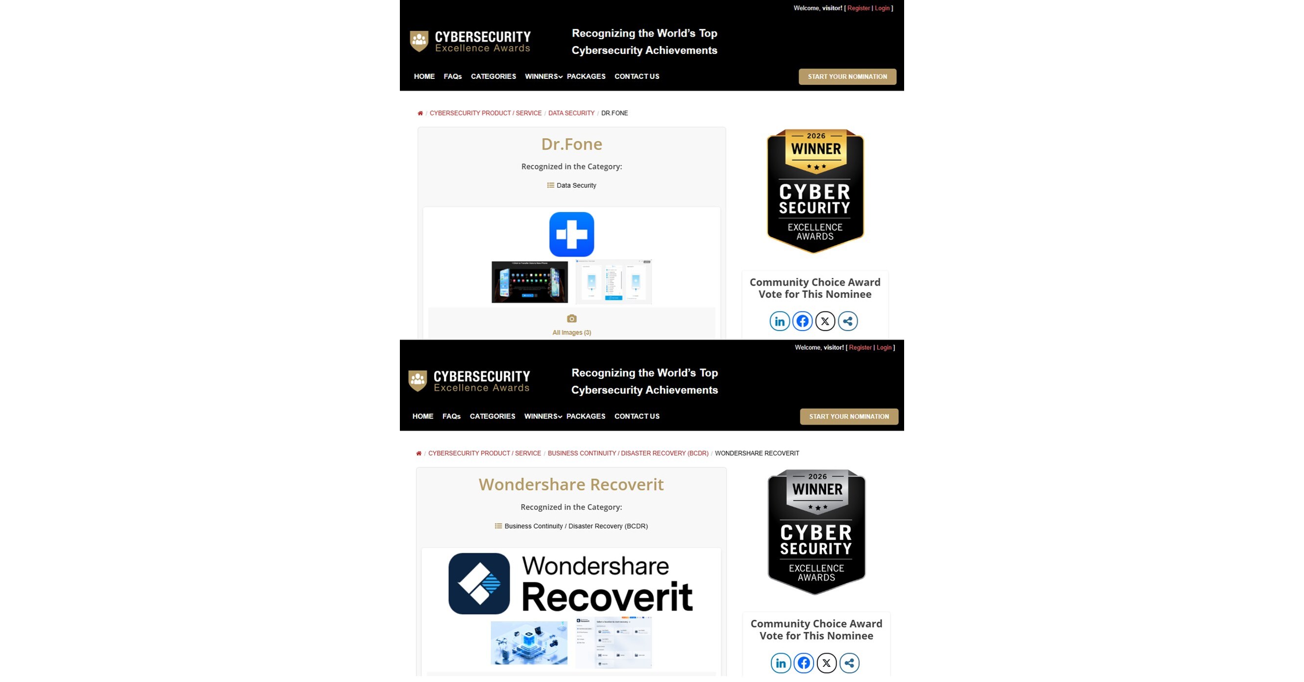 Wondershare Earns Dual Honors at the 2026 Cybersecurity Excellence Awards