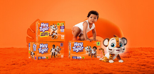 HEY TIGER LAUNCHES PREMIUM-PERFORMING, VALUE-DRIVEN DIAPERS AND TRAINING PANTS EXCLUSIVELY AT TARGET
