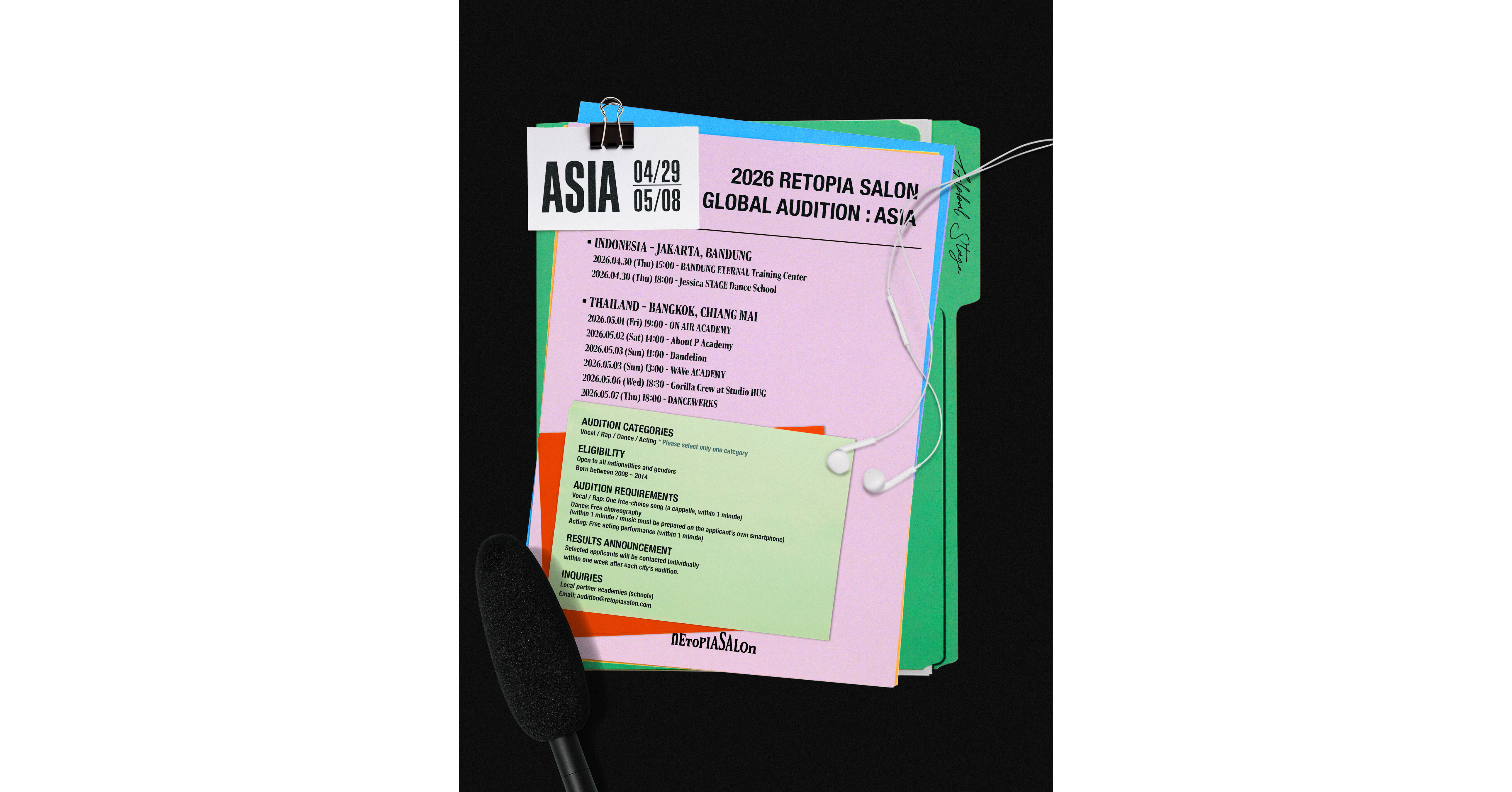 RETOPIA SALON, Perusahaan yang Didirikan oleh Mantan Eksekutif HYBE, Gelar Audisi K-Pop di Jakarta dan Bandung pada 30 April untuk Mencari Member Debut 2027