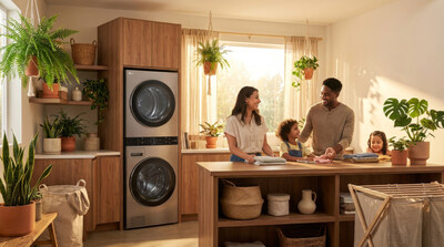 Leading a new era in laundry lifestyles, the LG WashTower™ integrates a washer and dryer into a single, space-saving unit that blends core technologies with user-centric design.
