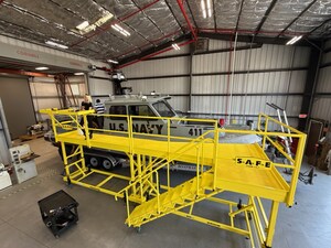 SAFE Structure Designs Delivers Custom Naval Maintenance Stands Supporting U.S. Navy Patrol Boats at Naval Base Coronado