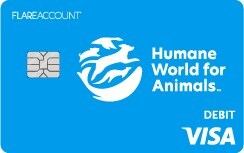 Flare Account® Humane World for Animals Debit Card