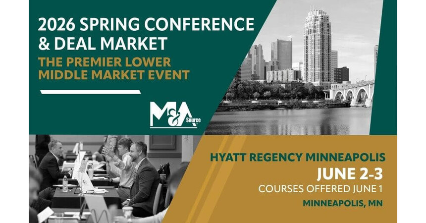 M&A Source&reg; Announces the 2026 Spring Conference & Deal Market