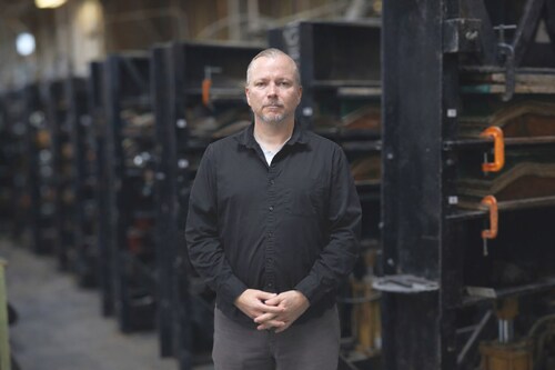 Travis McGlothin, President and Owner of Apex Laminates Limited, at the company’s manufacturing facility in Tijuana, Mexico.